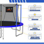 14FT Trampoline with Enclosure Net