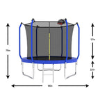 8FT Trampoline with Basketball Hoop