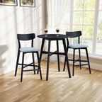 Wooden Bar Chairs Set of 2