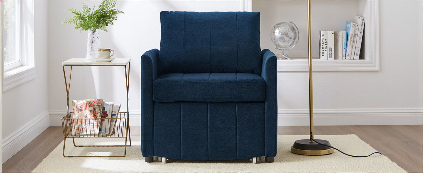 Upholstered Convertible Sleeper Sofa