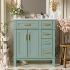 30" Bathroom Vanity with Ceramic Sink