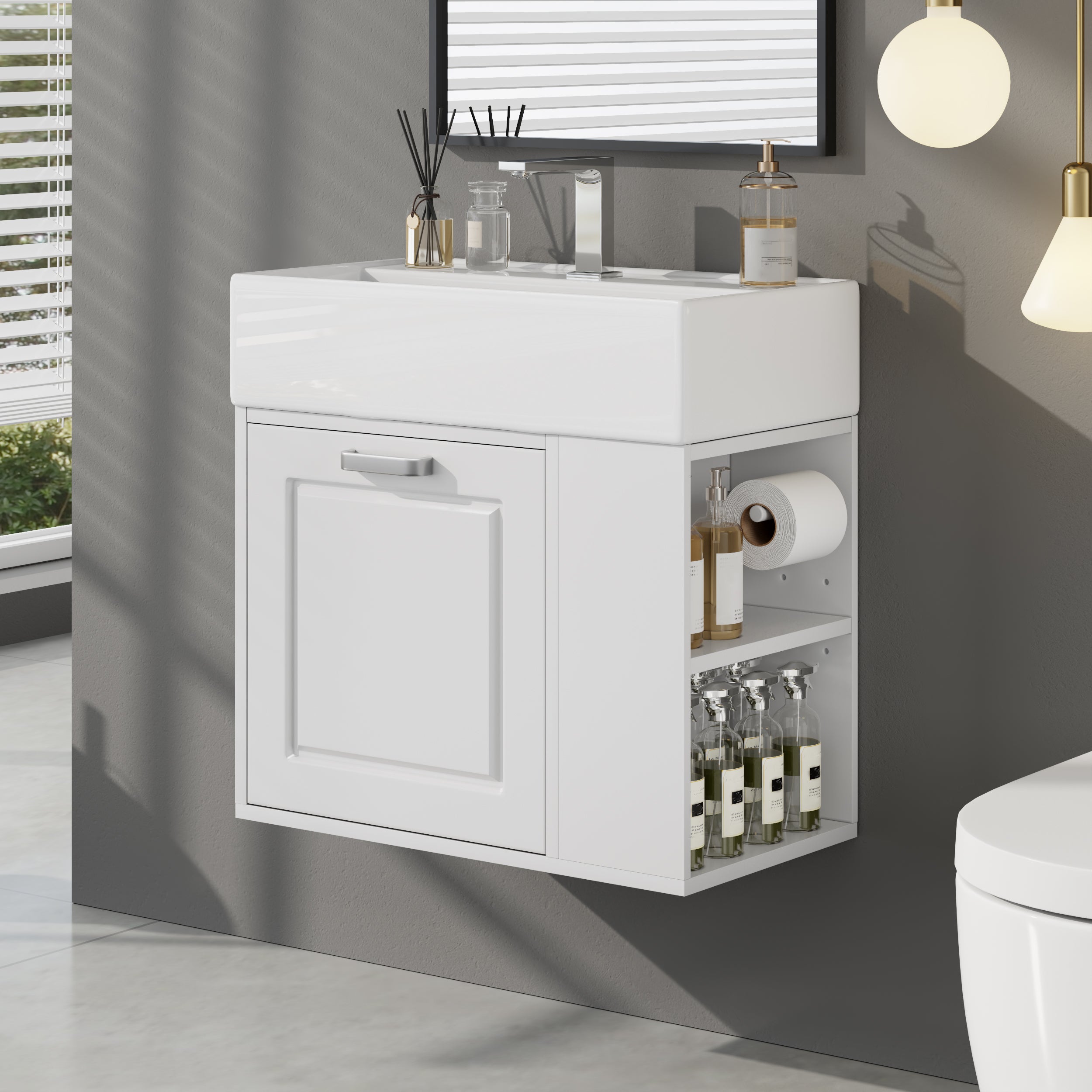 21.8 Inch Bathroom Vanity with Sink