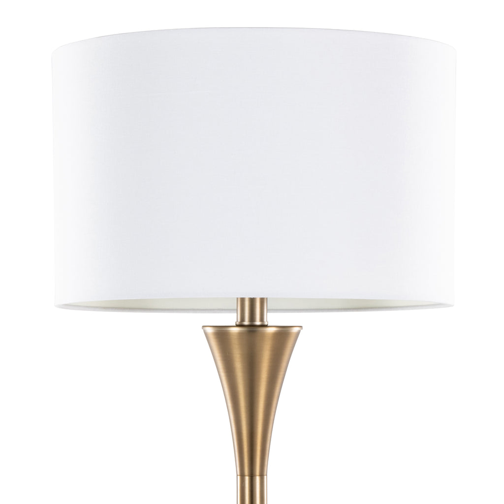 65" Contemporary Metal Floor Lamp