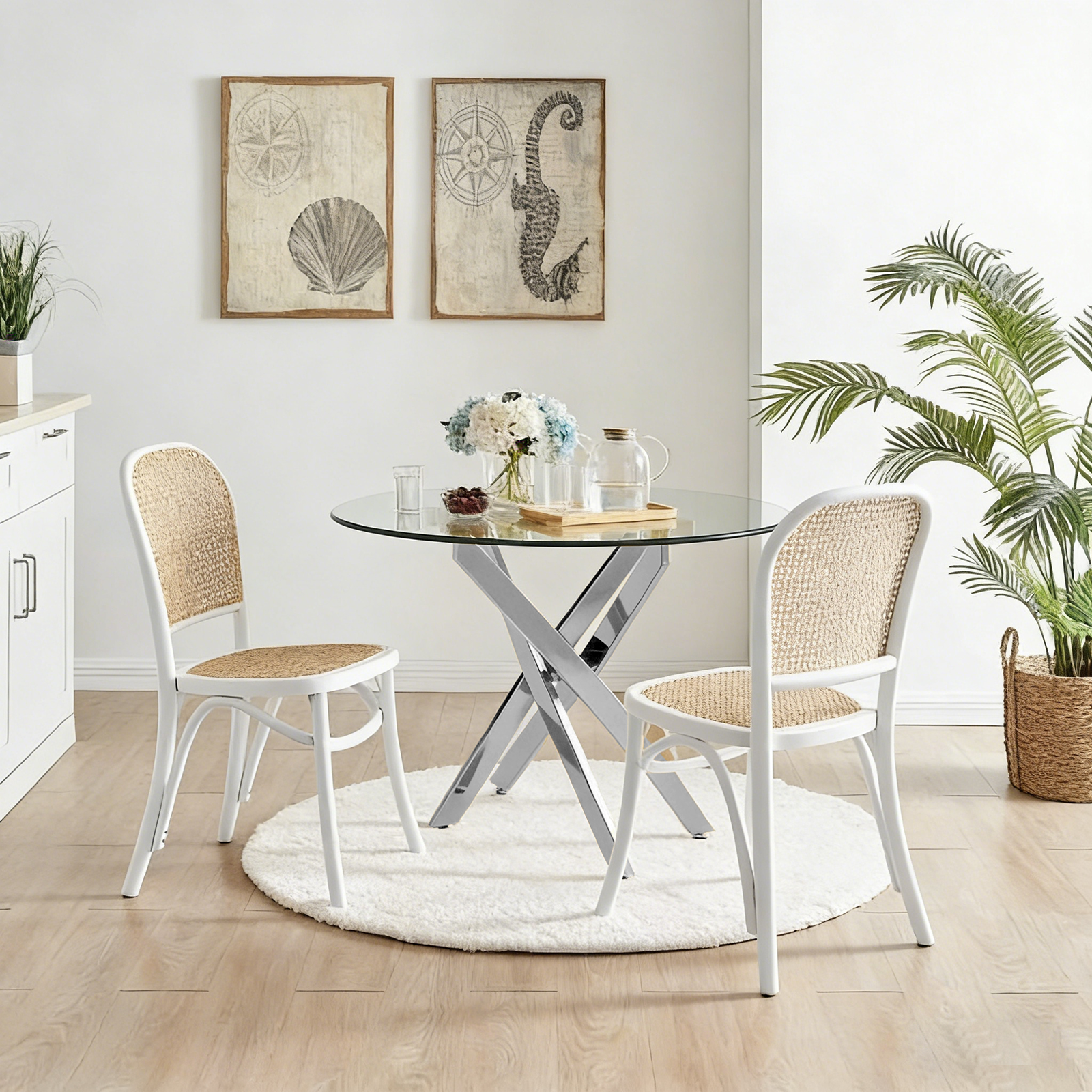 Modern Round Glass Table