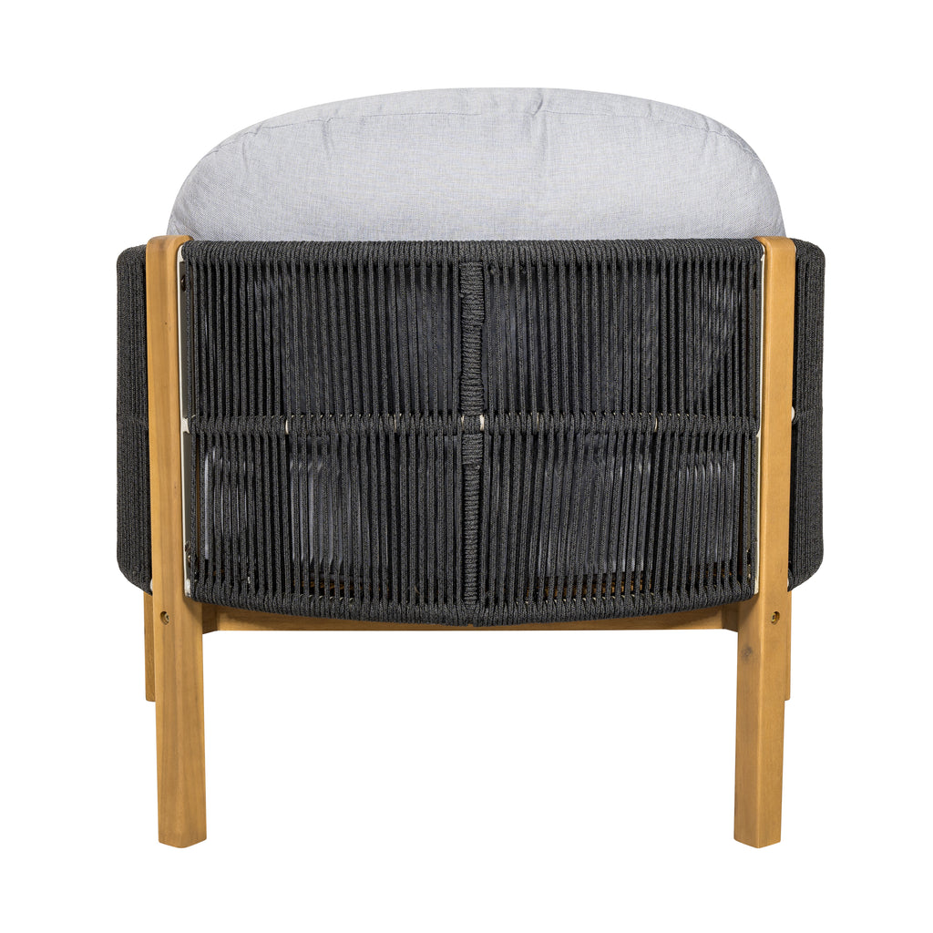 Grotta Outdoor Wood Club Chair