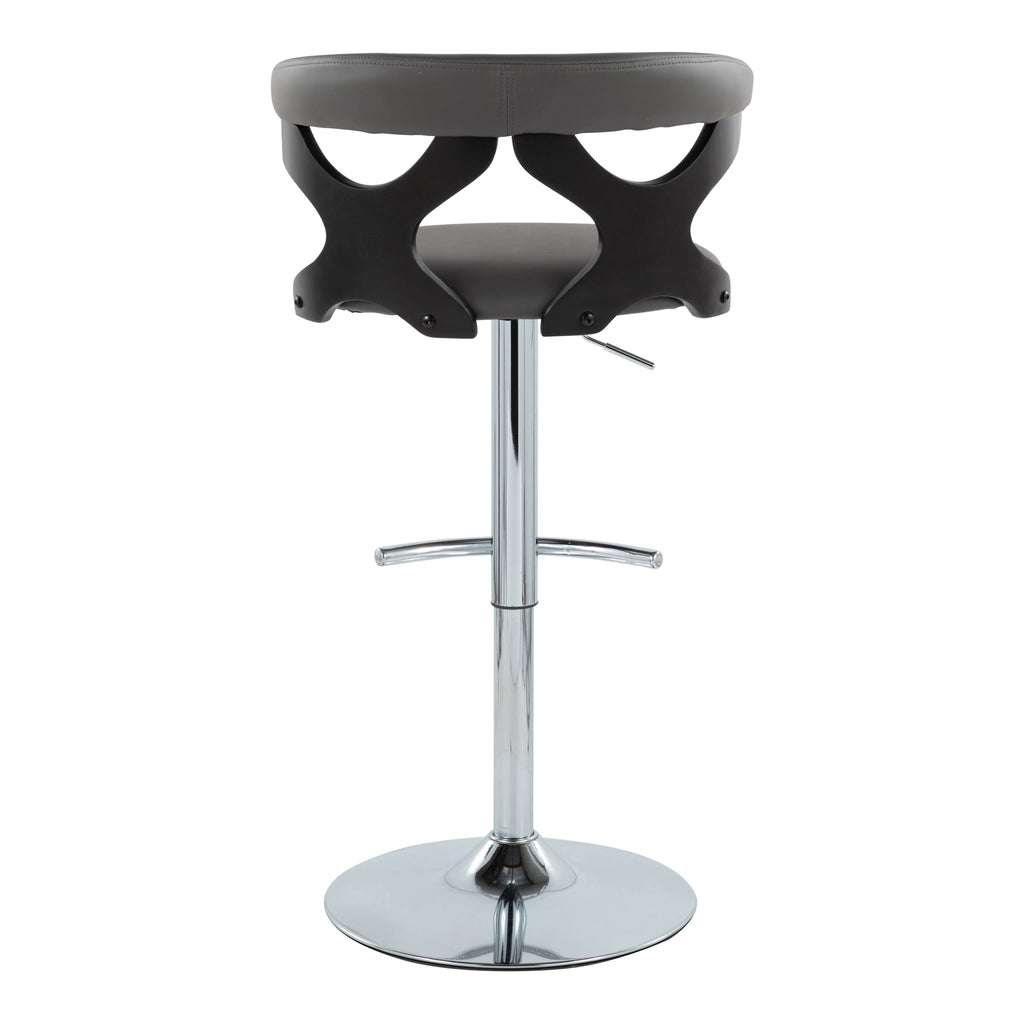 Contemporary Adjustable Barstool with Swivel
