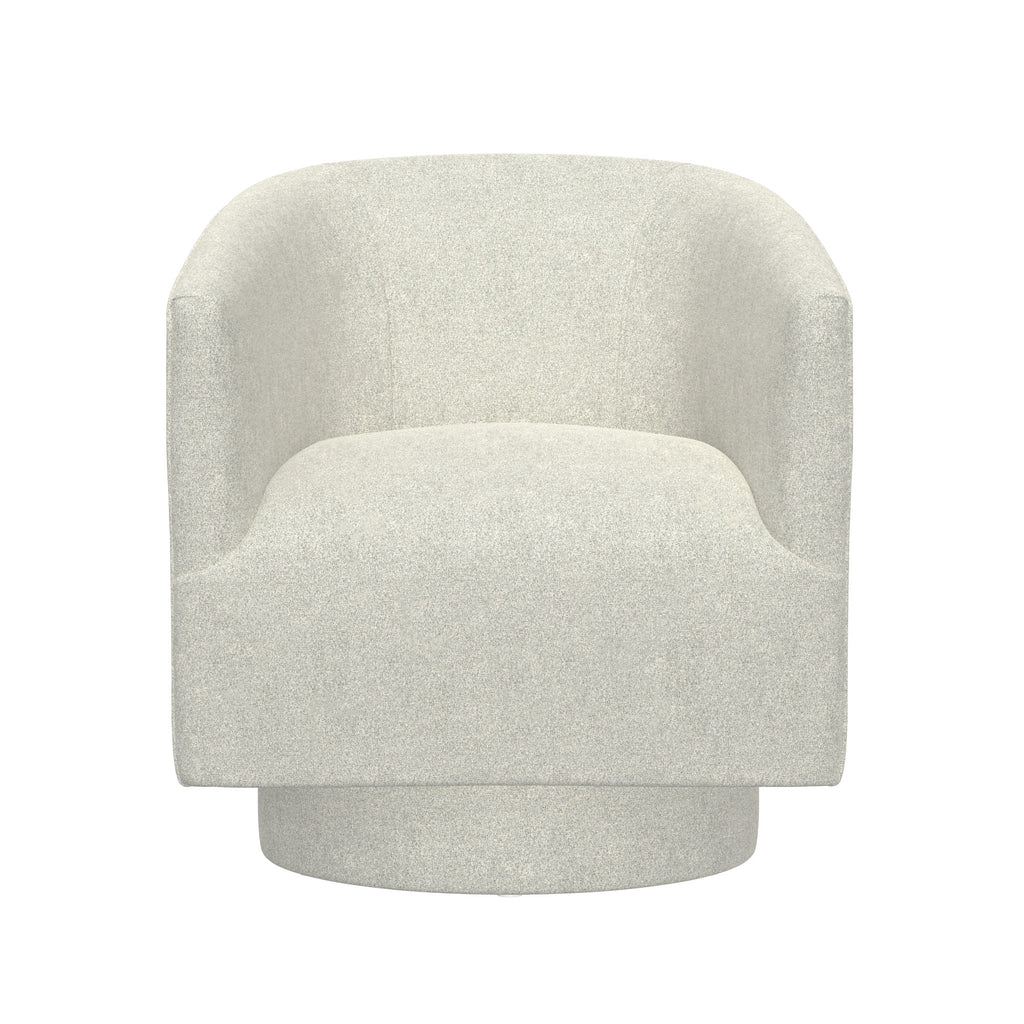 White Swivel Accent Chair