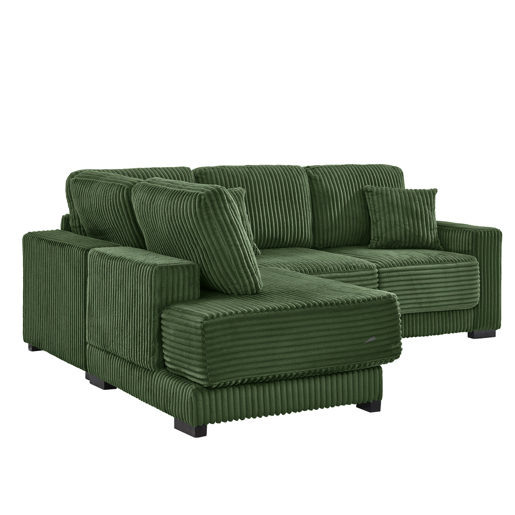 93" Sectional Sofa with Reversible Chaise Lounge