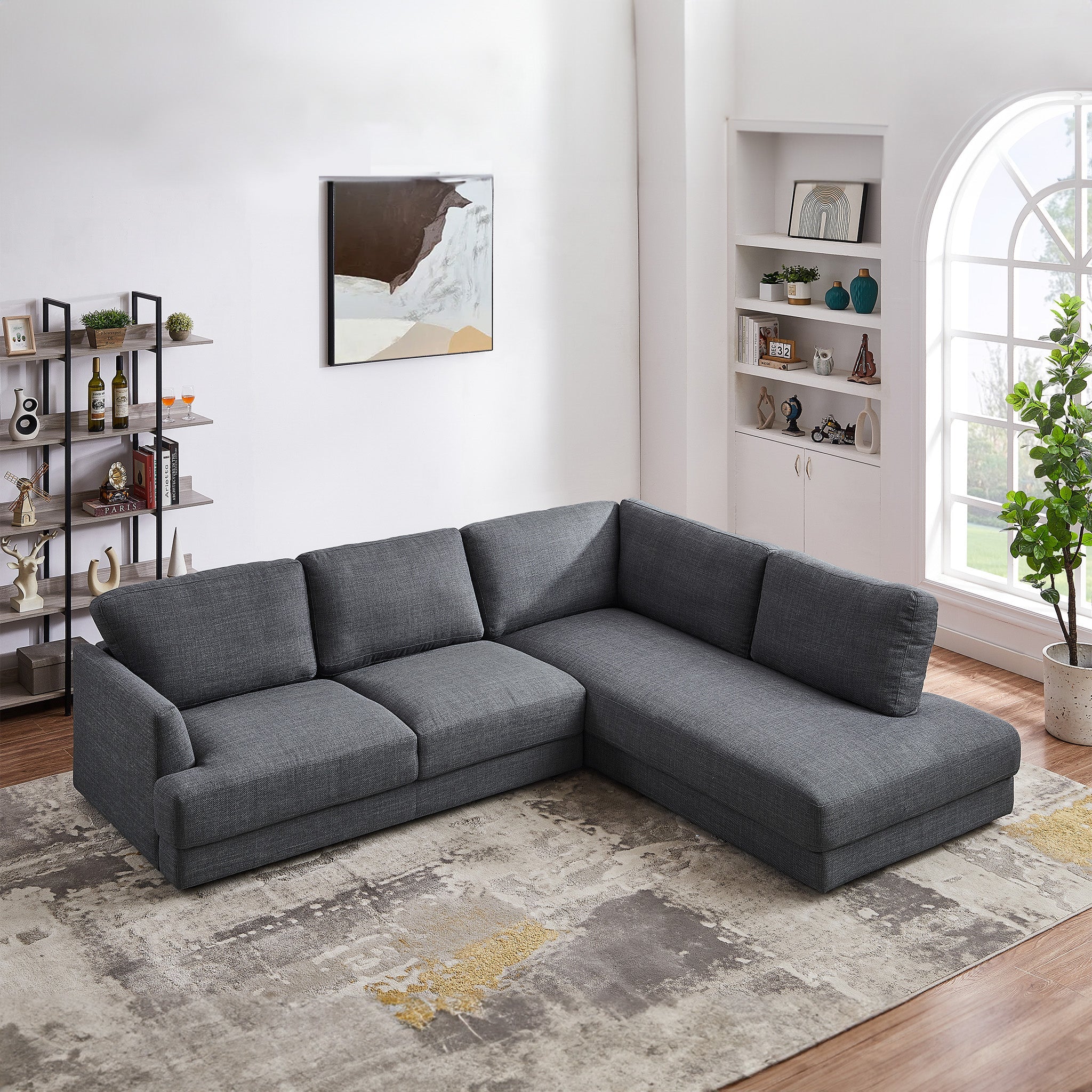 Glander Cozy Sectional Sofa Right Facing
