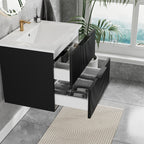 24 Inch Bathroom Vanity Cabinet With Ceramic Sink