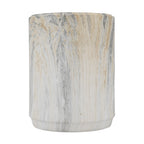 18.5-Inch Modern Marble-Look Stool
