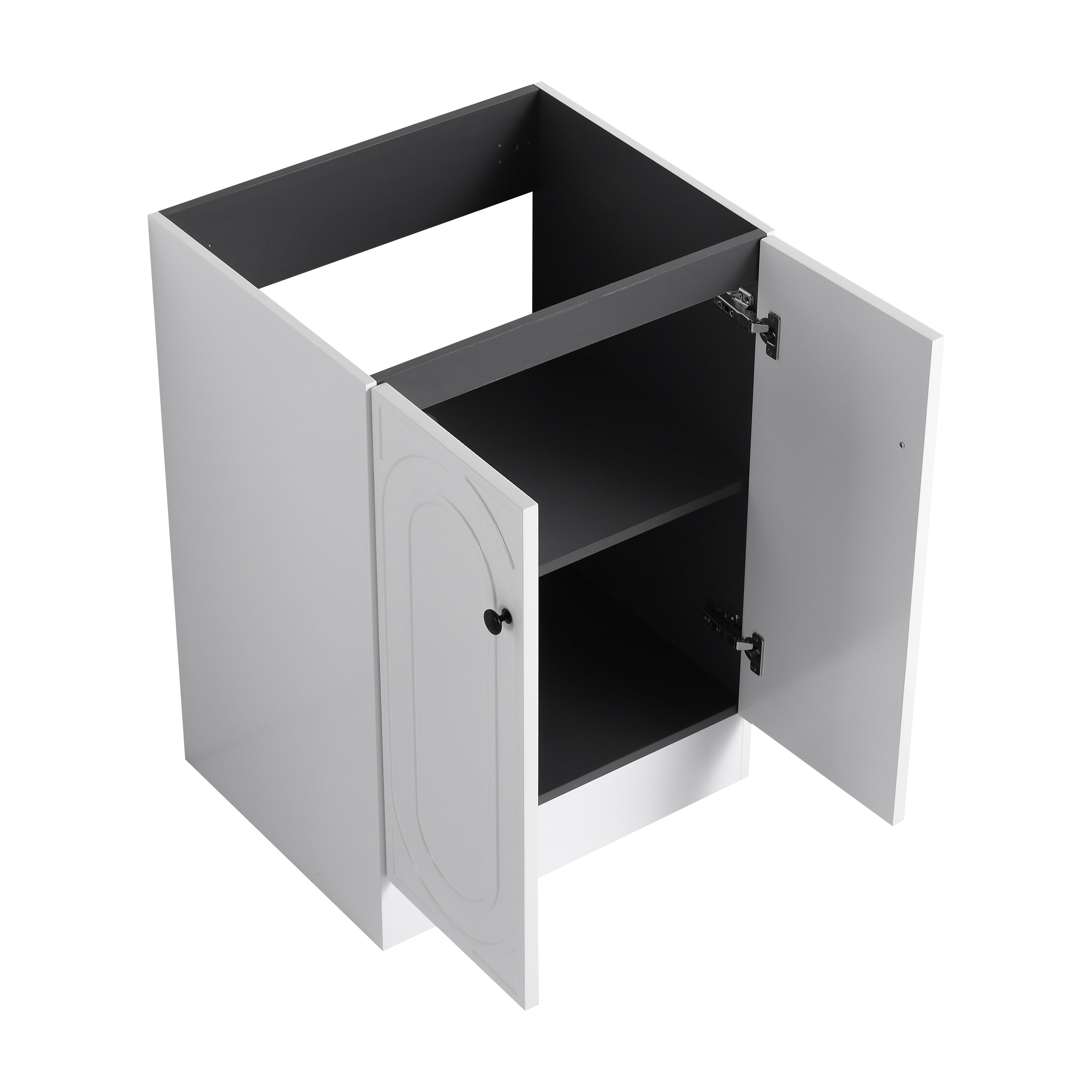 24" Freestanding Bathroom Vanity & 2 Soft-Close Cabinet Doors