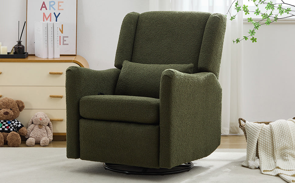 29.5'' Wide Wingback Swivel Rocker Recliner Chair