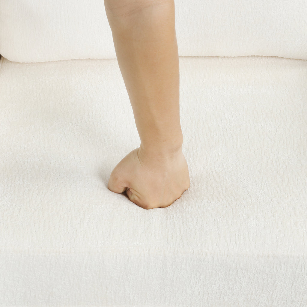 120.5" L-Shaped Convertible Sofa Bed