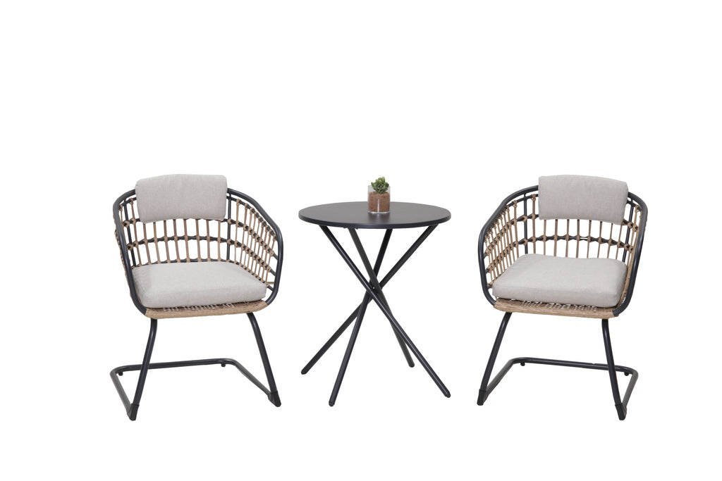 3-Piece Outdoor Wicker Bistro Set