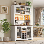 70.9" Kitchen Pantry Storage Cabinet