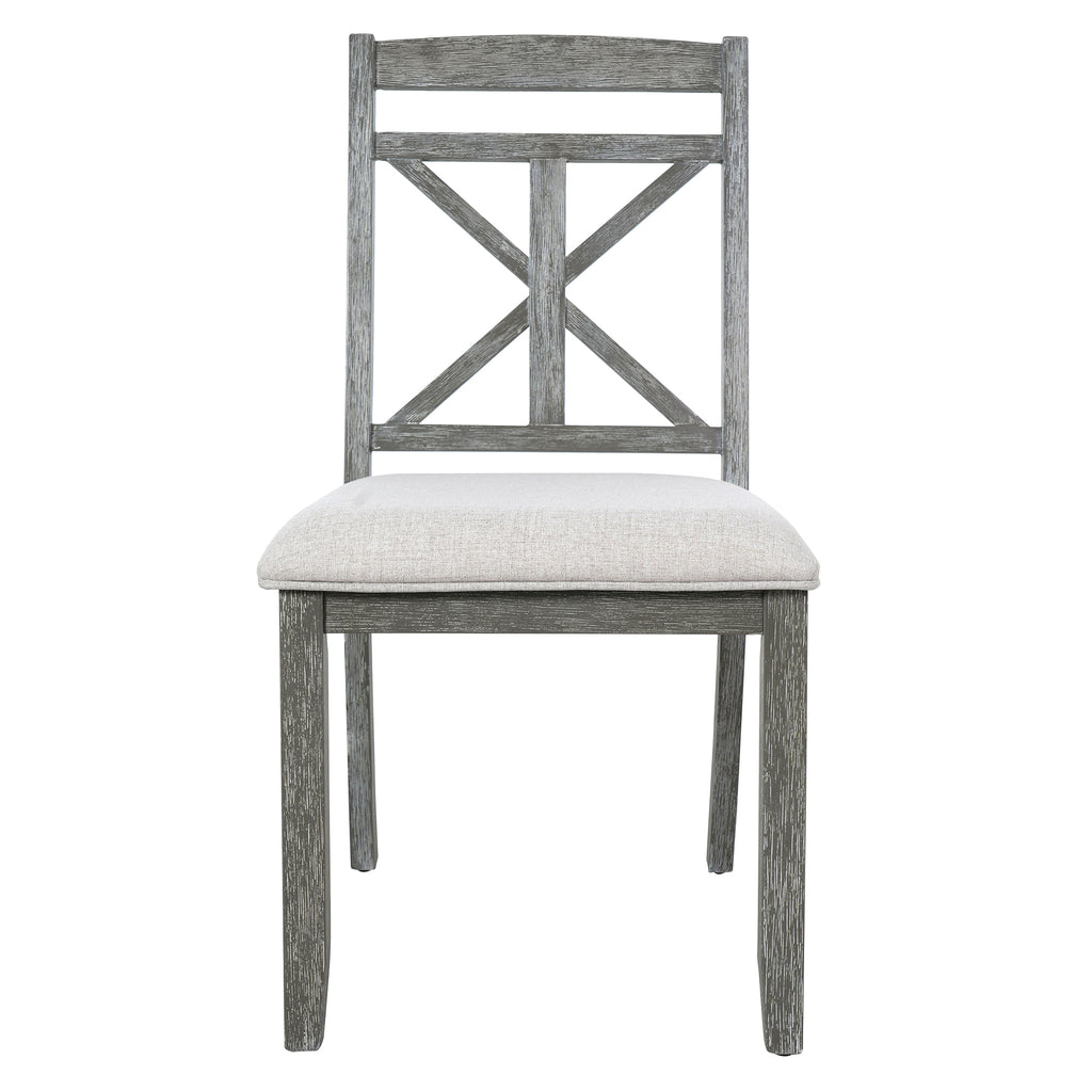 TREXM 5-Piece Retro Functional Dining Table Set