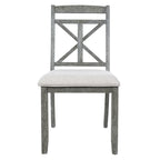 TREXM 5-Piece Retro Functional Dining Table Set