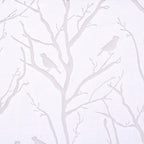 Grommet Top Sheer Bird on Branches Burnout Window Curtain