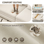 Chesterfield Sofa - 3-in-1 Pull-Out Sleeper Sofa Bed