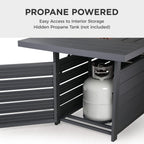 54.3” Outdoor Patio Fire Pit Table