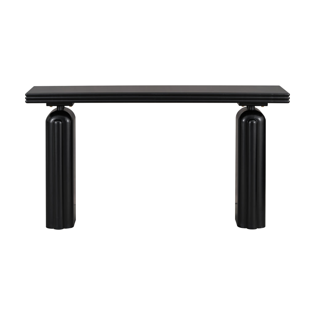 U_STYLE Chic Acacia Veneer Console Table