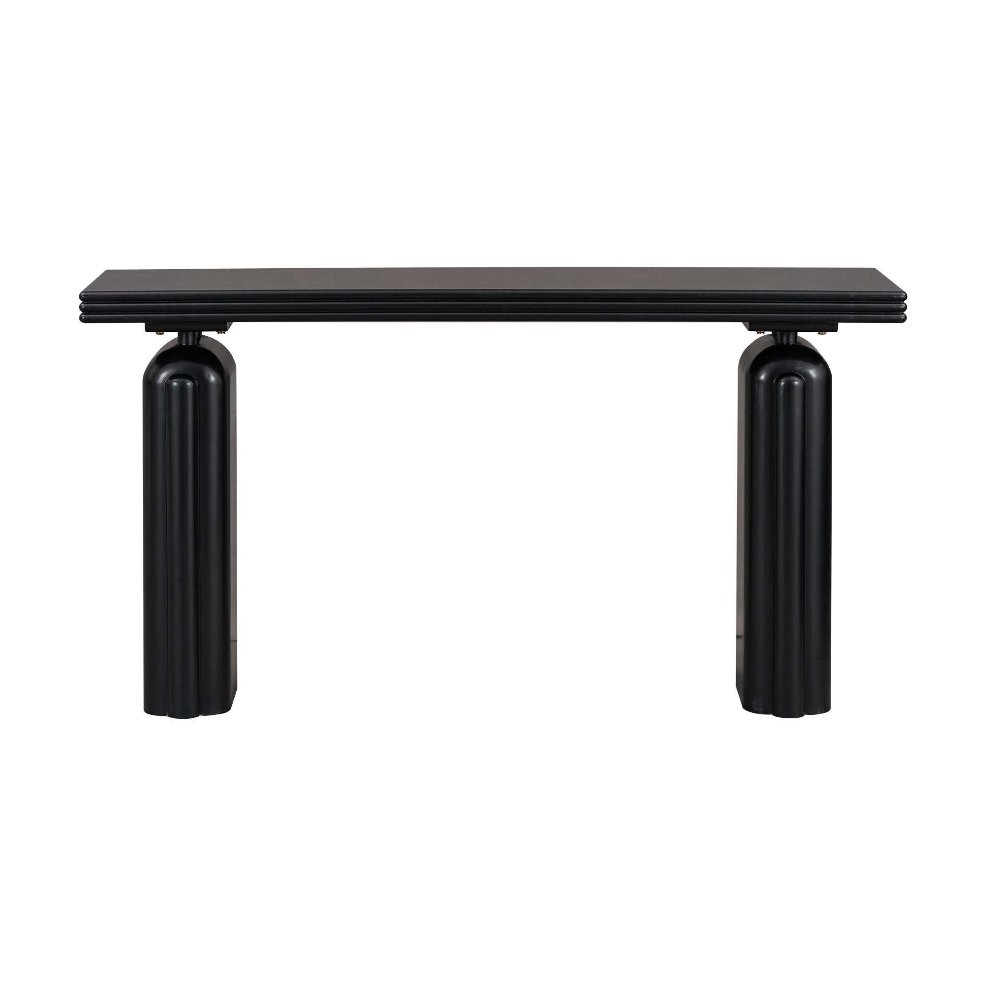 U_STYLE Chic Acacia Veneer Console Table