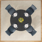 47" Round Farmhouse Dining Table