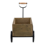 Rustic Wooden Wagon Planter