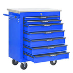 7 Drawers Multifunctional Tool Cart with Wheels