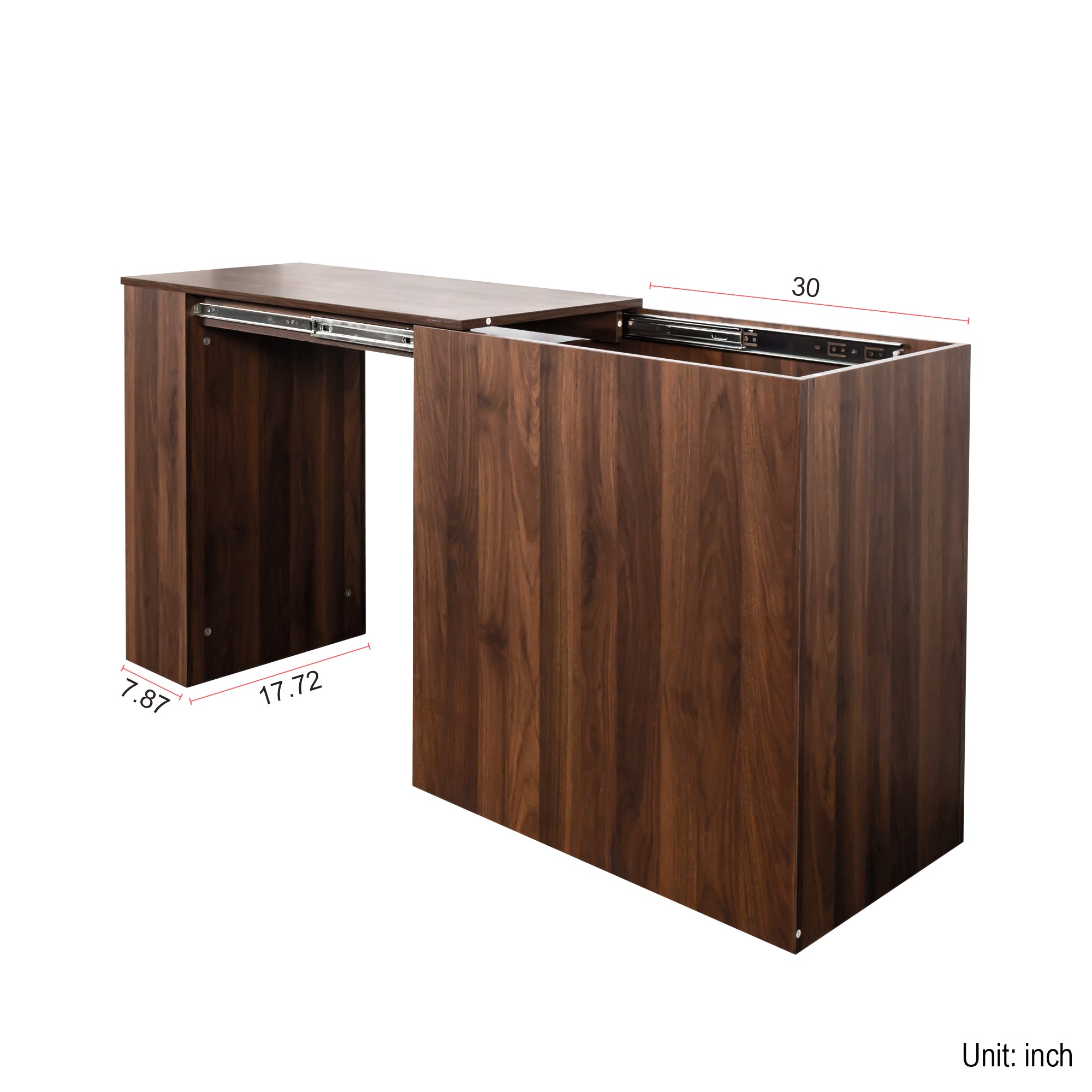 Computer Desk with Drawers - Modern Corner Home Office Storage