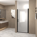 34"x 72" Pivot Shower Door, Matte