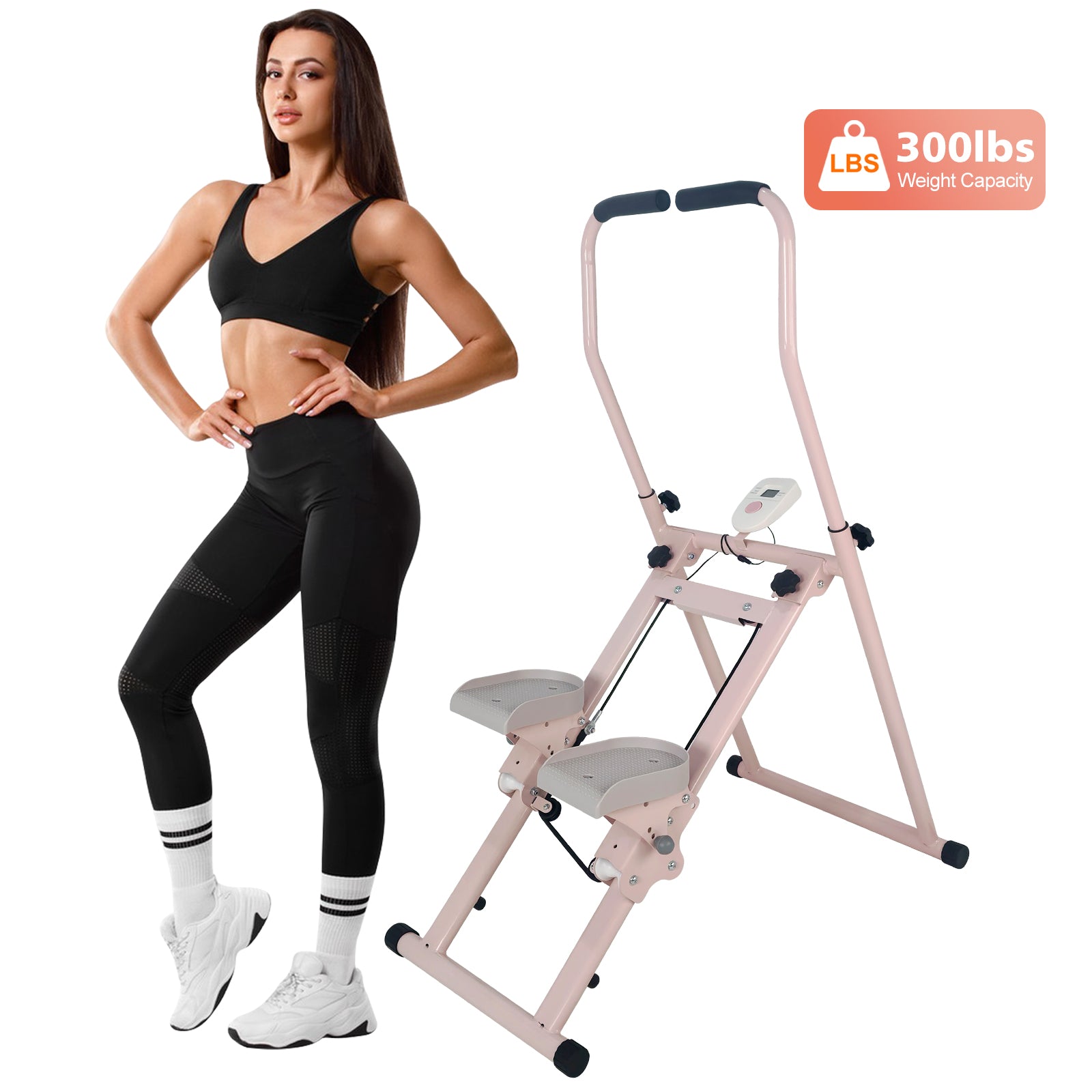 Folding Vertical Cardio Exercise Climber Stepper Machine