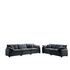 Family Sofa Set Deep Seat Sofa, Warm Sofa for Home Cinema and Living Room
