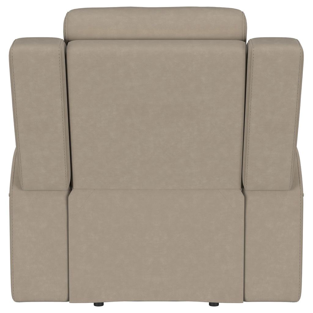 Slater Taupe Upholstered Recliner