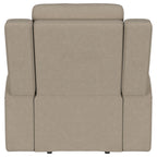 Slater Taupe Upholstered Recliner