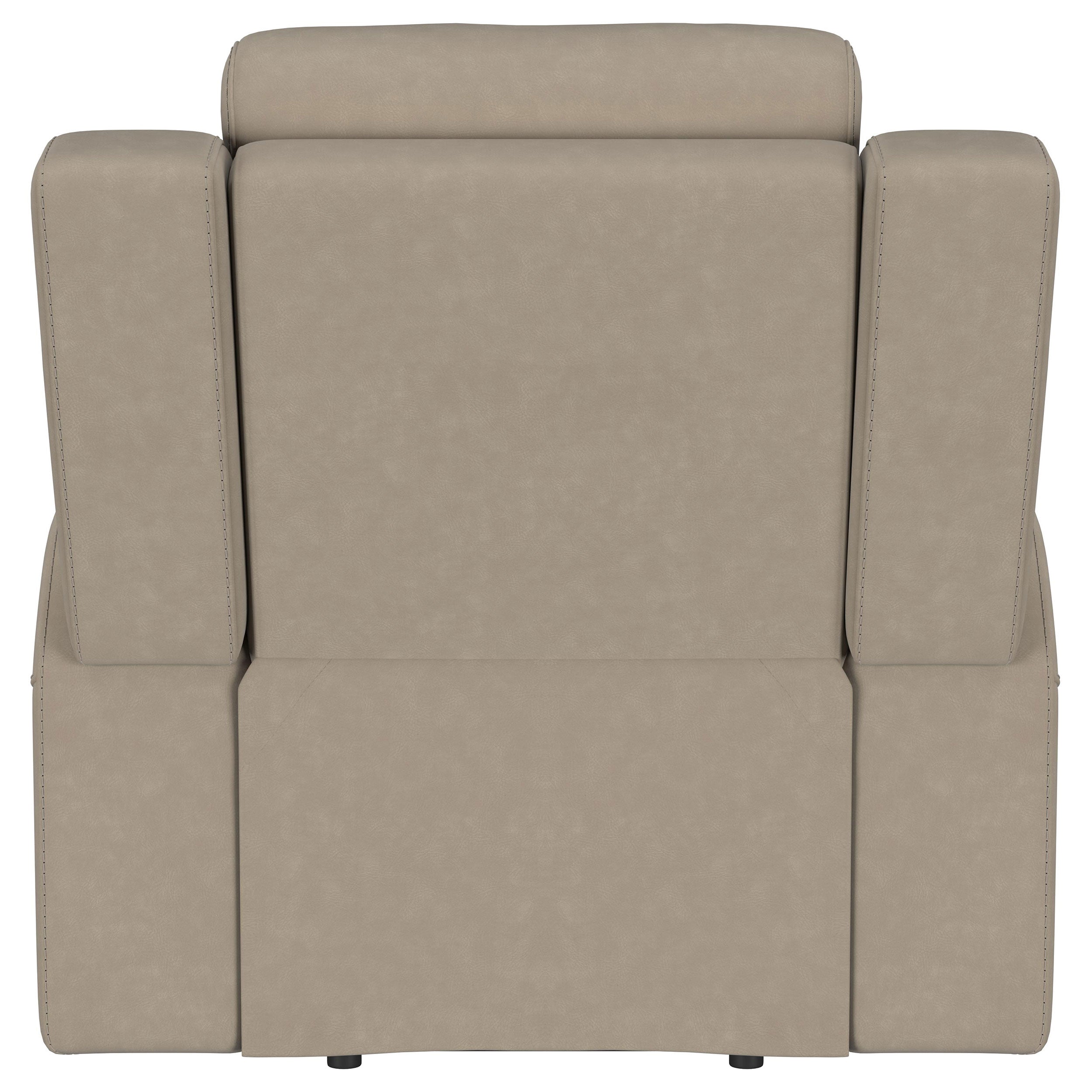 Slater Taupe Upholstered Recliner
