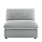Jenny Plush Fabric Armless Slipper Chair
