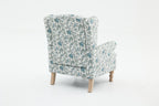 Modern Accent Chair with Retro Wood Legs