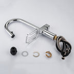 High Arc Pull-Down Kitchen Faucet - Single Hole Stainless Steel