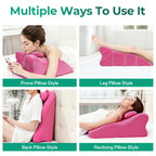 Ergonomic Spinal Posture Support & Multi-Functional Bed Pillow - Pink