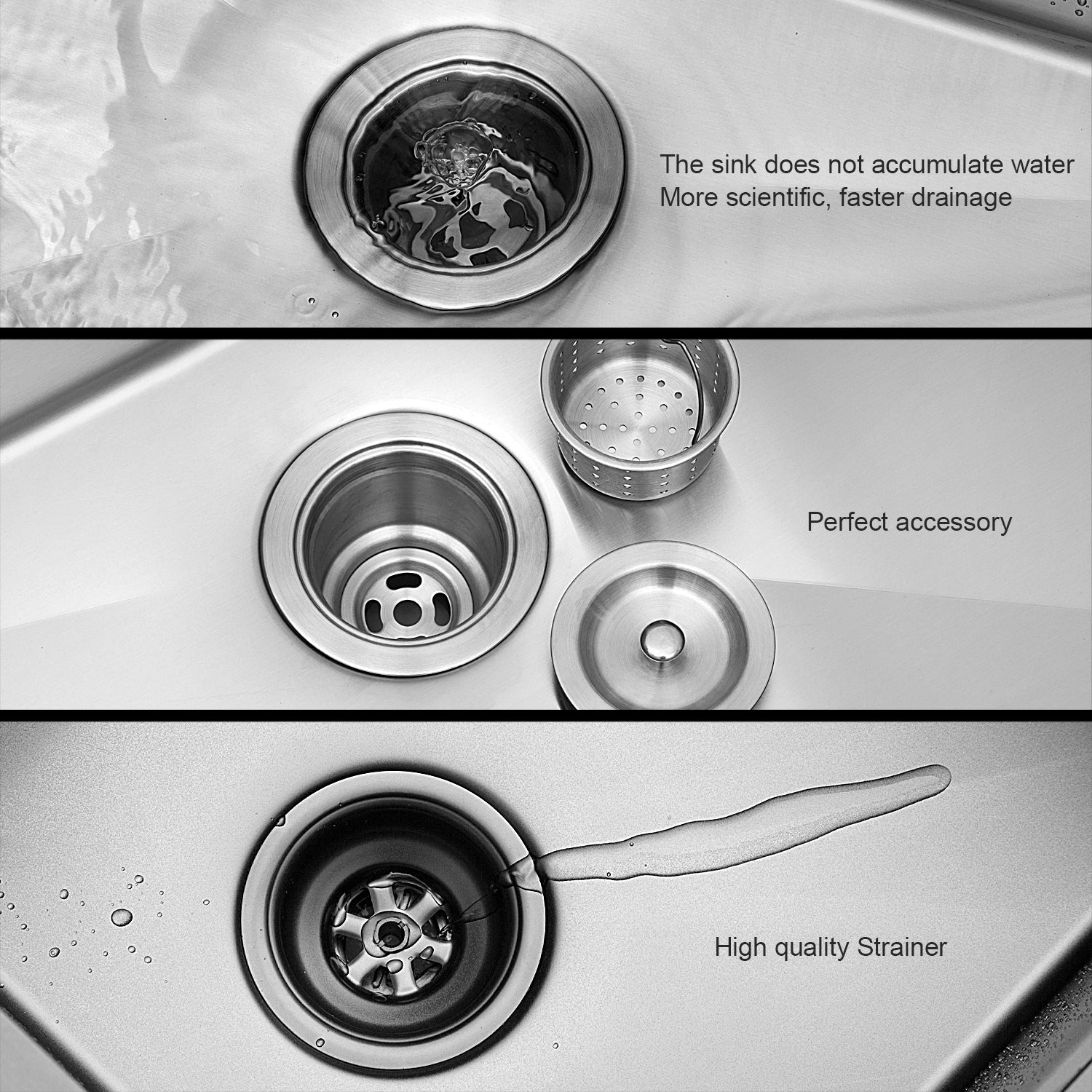 23 Inch Undermount Sink - Stainless Steel Kitchen Sink