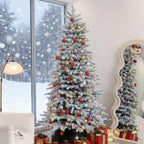 7.5ft Snow Flocked Artificial Christmas Tree