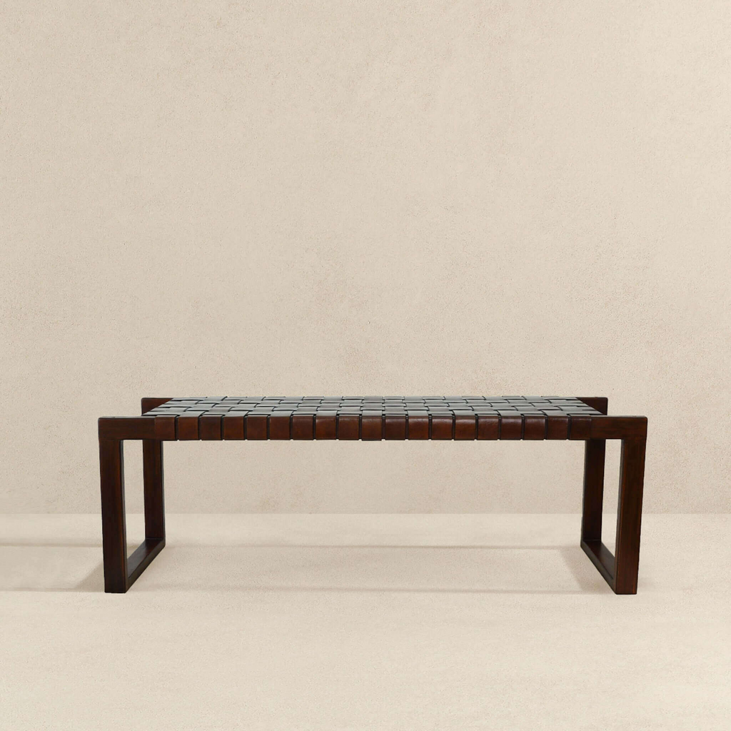 Christina Mid-Century Modern Bench