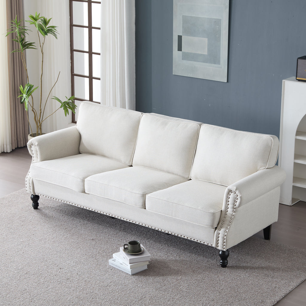 83 Inch Nailhead Trim Sofa for Living Room