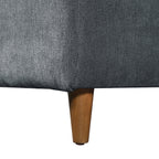 2-Piece 109" L-Shape Convertible Sectional Sofa with Wood Leg