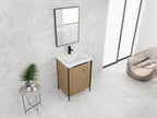 24" Freestanding Bathroom Vanity with Resin Sink