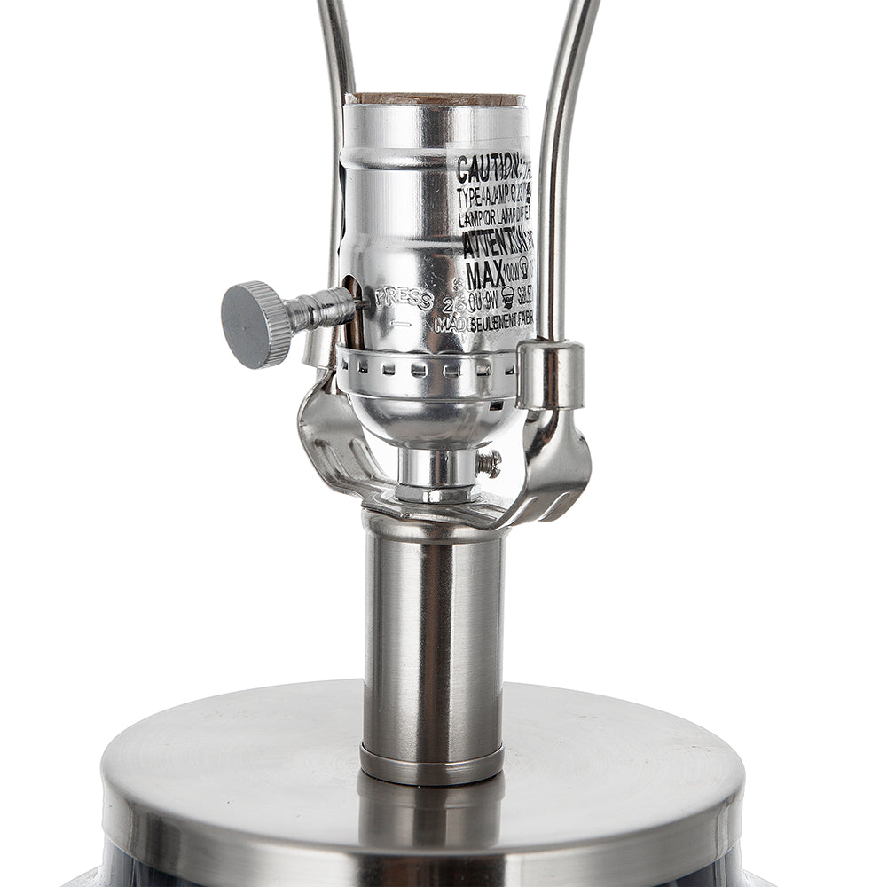 D16.9''xH28'' Ellis Glass Table Lamp