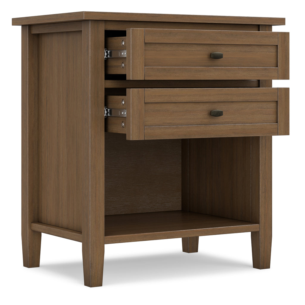 Warm Shaker Bedside Table