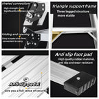 Aluminum Step Ladder Heavy Duty Foldable Platform